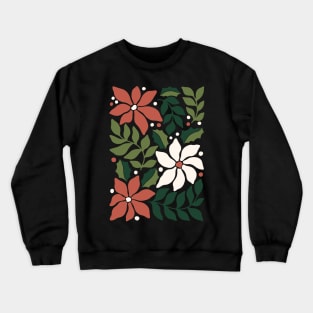 Christmas Flowers Crewneck Sweatshirt